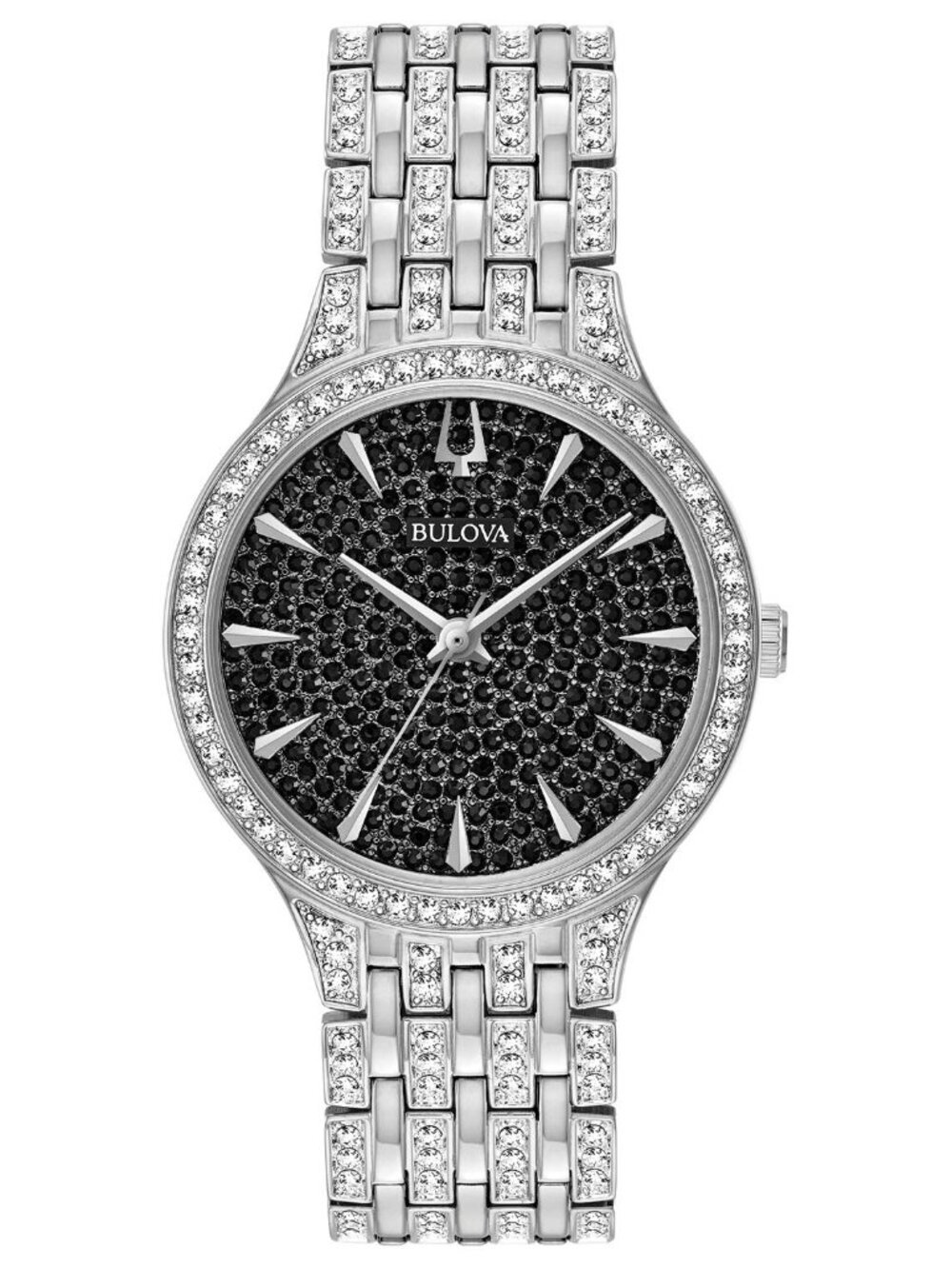 Bulova Crystal Black  Dial Ladies Watch (96L273) – NWT w/ Box